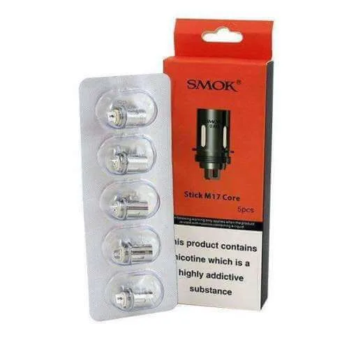 100% Original SMOK Stick M-17 Core Coils | 0.6Ω Replacement Coils Pack of 5 - Image 2