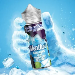 BLACK GRAPE LIME BUBBLEGUM MENTHOL E-LIQUID 100ML BY KINGSTON
