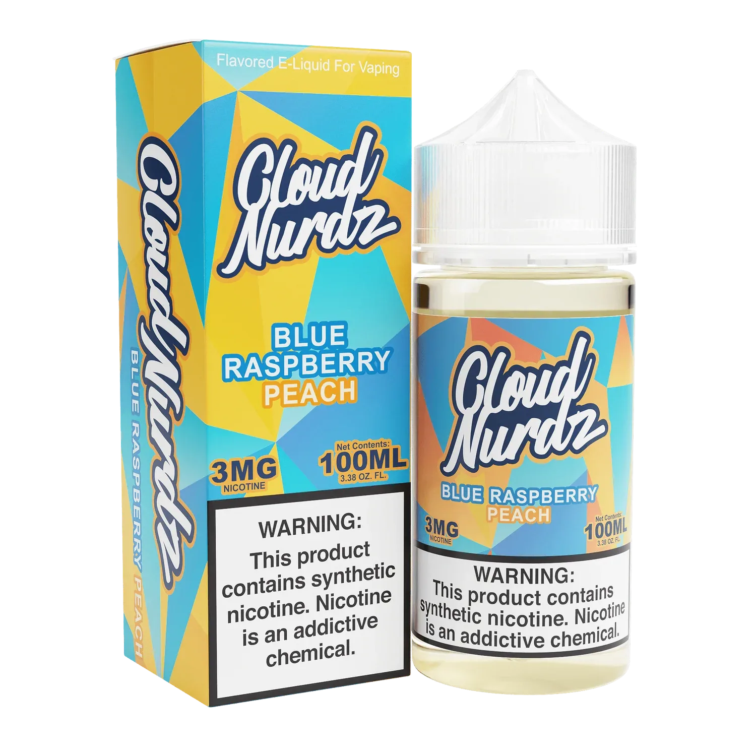 Blue Raspberry Peach Cloud Nurdz 100ml