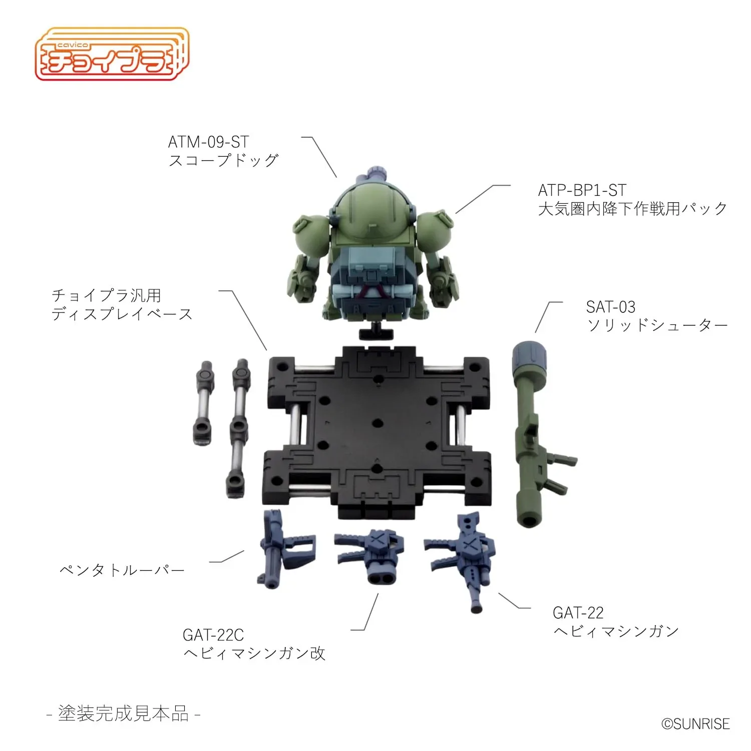 Cavico Models Choipla No 020 Armored Trooper Votoms Scopedog with Parachute Sack - Image 2