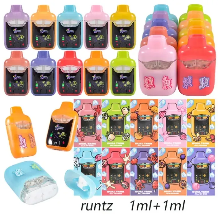 cheap empty dual chamber disposable bulk | runtz dual 2g led vape - Image 2