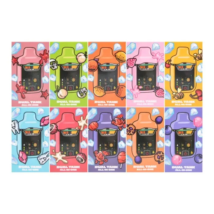 cheap empty dual chamber disposable bulk | runtz dual 2g led vape