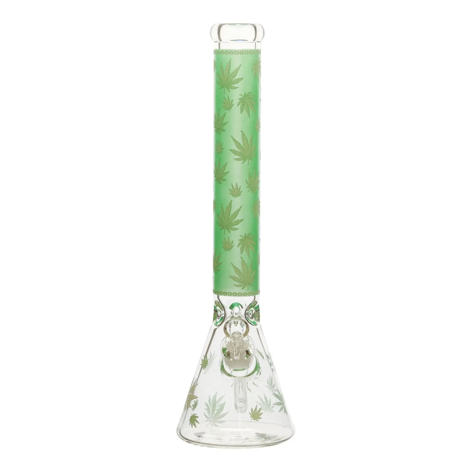 Collared Leaf Beaker Bong - 18in - Image 2