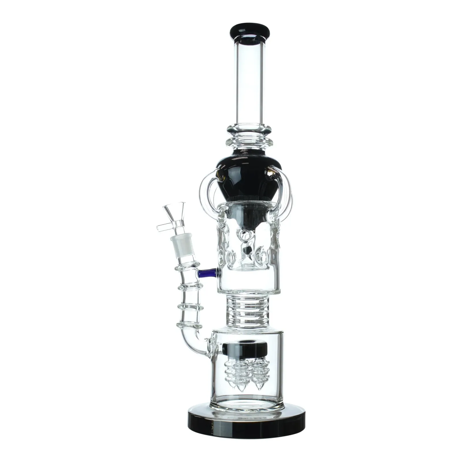 Colored Cone Recycler Bong - 17in