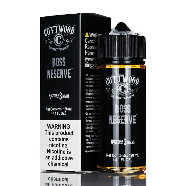 Cuttwood Classic E-Liquid – Boss Reserve – 120ml