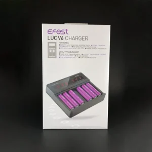 Efest LUC V6 LCD & USB 6 Bay Multi-Functional Battery Charger