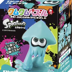 Ensky Splatoon Squid Turquoise 3D Puzzle for Beginners, 10 Pieces