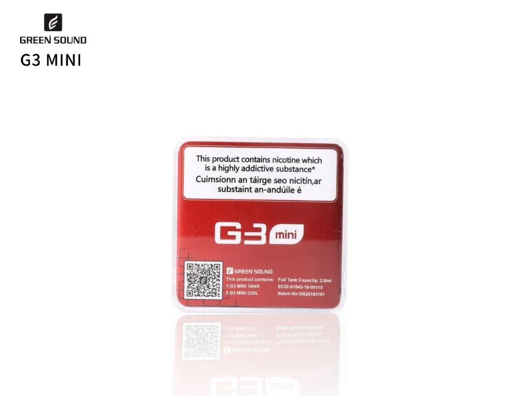 Genuine Green Sound G3 Mini Tank 2ml Capacity New - Image 2