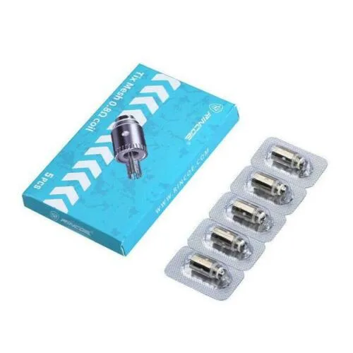Genuine Rincoe Tix Mesh Coils 0.8ohm & 1.0ohm Replacement Coil Atomizer Head - Image 2
