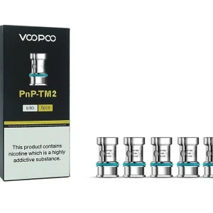 Genuine VooPoo PnP TM2 Single Mesh Coil 0.8ohm 5-Pack Replacement Coils