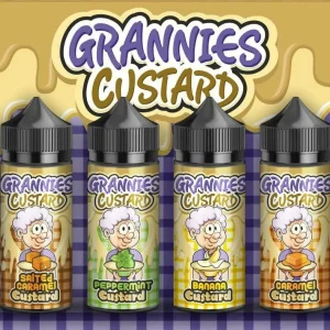 Grannies custard Vape Liquid 100ml Vape Juice 0mg 70vg30pg Premium Vape E Liquid
