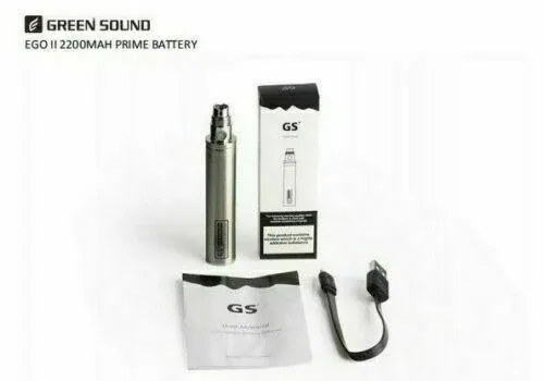 GS EGO II 2 Prime Battery With Micro USB Charger | Bottom Rechargeable 2200 mAh - Image 2