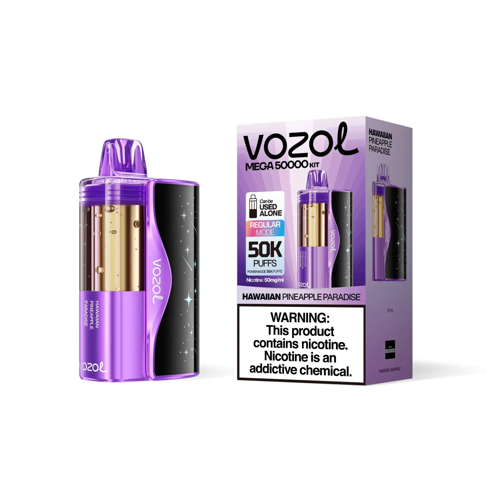 Hawaiian Pineapple Paradise - Vozol Mega 50k Disposable Vape Kit
