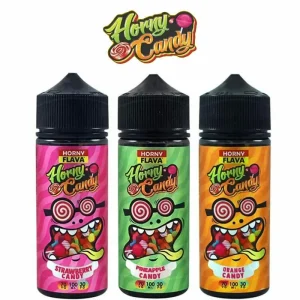 HORNY FLAVA CANDY RANGE E Liquid Vape Juice Best Flavours Mango Grape 100ml 0mg