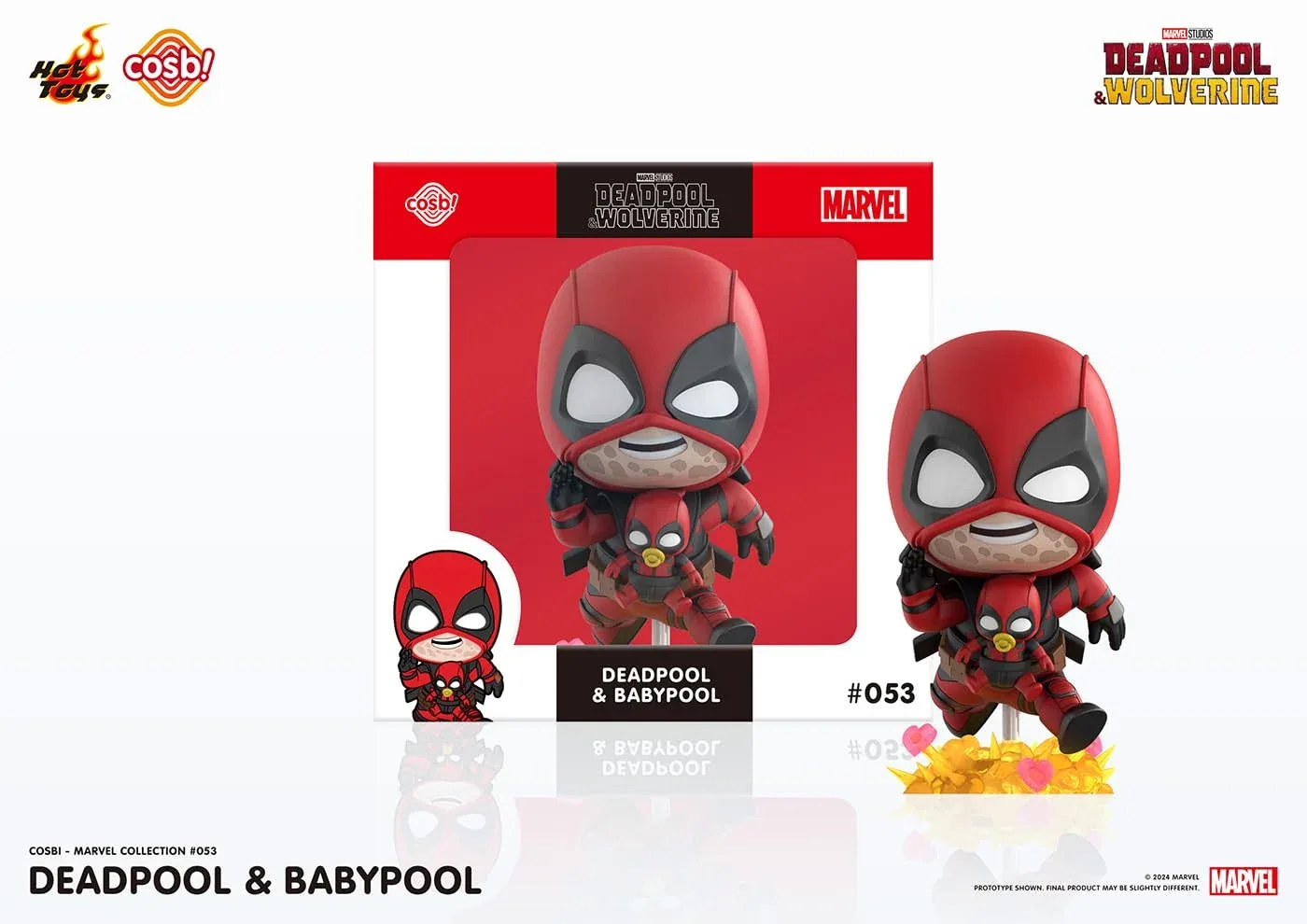 Hot Toys Cosby Marvel Deadpool Wolverine Figure with Babypool Non-Scale #053 - Image 2