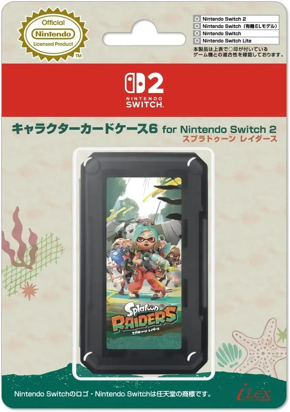Ilex Nintendo Switch Splatoon Raiders Character Card Case 6-Card