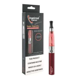 Inspired Vapour EGO CE4 Atomisers Vape Pens 1100mAh Vape Pen E-Cig Starter Kit