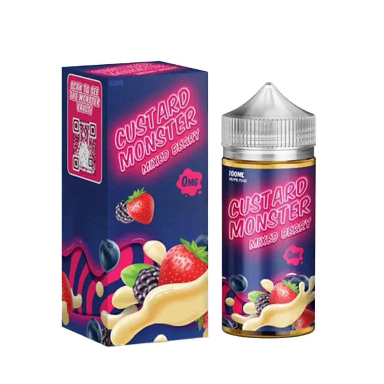 Jam Monster Custard Mixed Berry Vape e-Liquid 100mL
