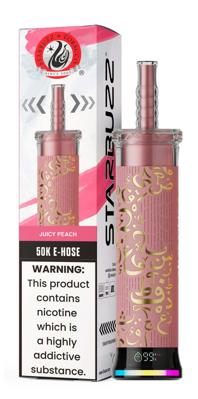 Juicy Peach Starbuzz E-Hose 50K