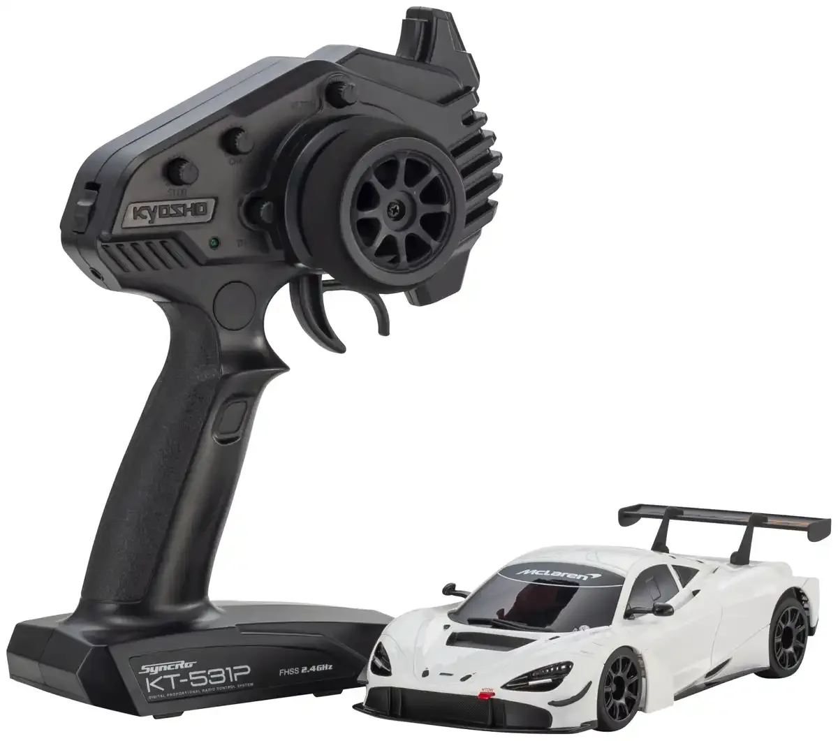Kyosho Mr04Rwd McLaren 720S GT3 White Electric RC Car 32364W