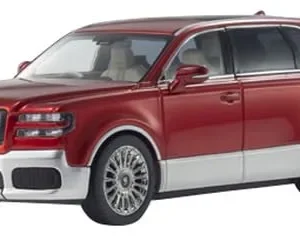 Kyosho Original 1/43 Toyota Century Red Silver With Fromage Interior Model