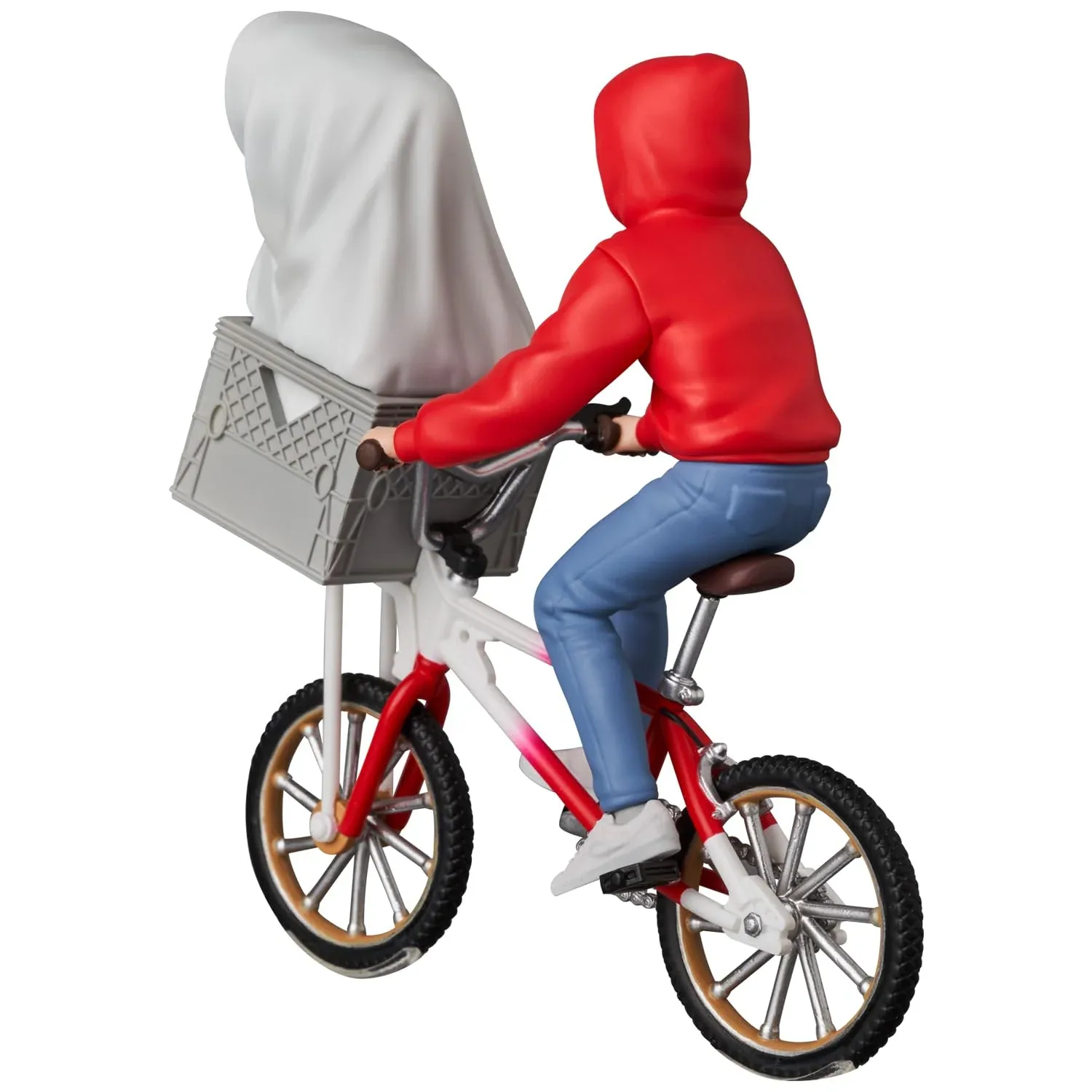 Medicom Toy UDF ET The Extra-Terrestrial ET & Elliott with Bicycle Collectible - Image 2