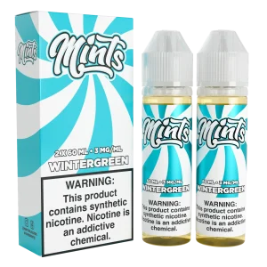 Mints Vape Co – Wintergreen – 120ML E-Liquid (Twin 60ML Pack)