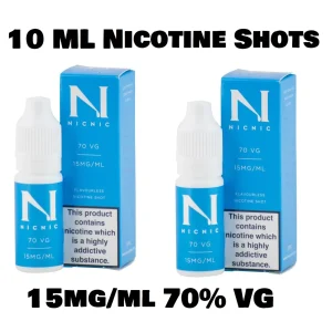 Nicotine Shots by NicNic - 15mg Nic Shot 70VG