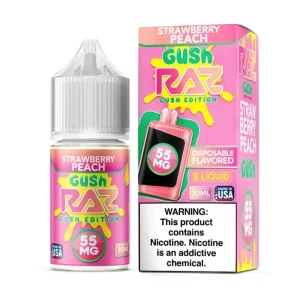 Pod Juice X RAZ Gush Strawberry Peach Salt E-juice 30ml - Eleaf Official Store