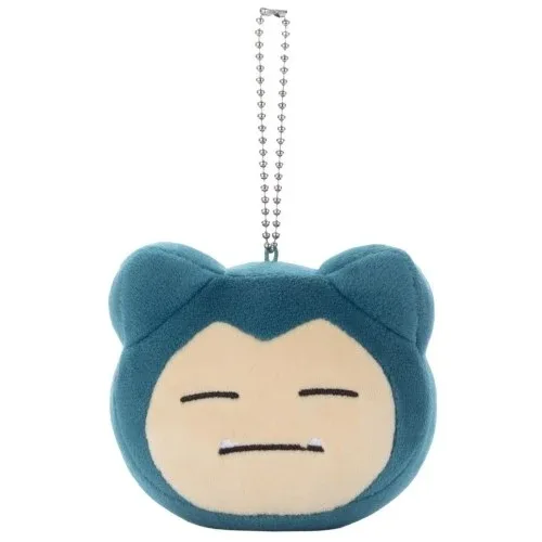 Pokemon Mocchi-Face Snorlax Plush Toy Mascot Cushion 8.1cm