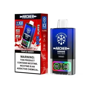 Archer 60K Ice Control Disposable Vape (5%, 60000 Puffs) - Blue Razz