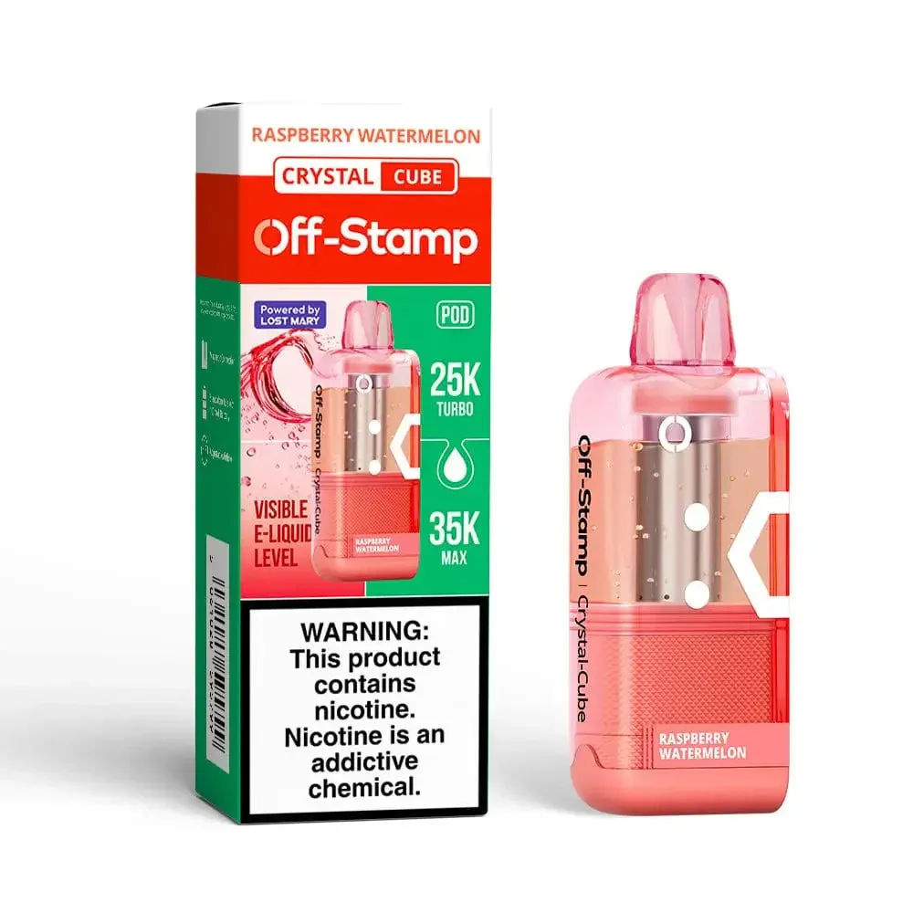 Raspberry Watermelon - Off-Stamp Crystal Cube 35K Disposable Pod