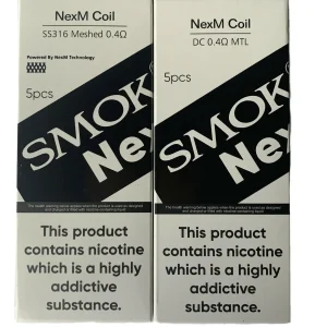 Smok & OFRF nexMesh Replacement Coils | SS316 Mesh 0.4Ω | DC MTL 0.4Ω | Pack of 5x |
