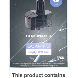 Smok Scar-P3 Empty RPM Pods Pack of 3x, 2ml Replacement Vape Pods TPD Compliant
