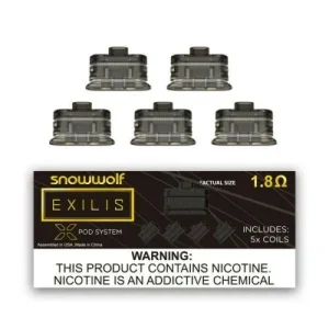 Snowwolf Exilis Pod System | 1.8Ω Coils | Pack of 5x | Replacement coils -NEW