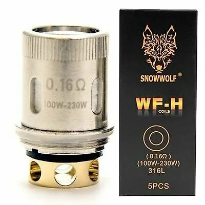 Snowwolf WF Coils | WF-H | WF-M | WF-H-M | WF-SS316L Pack of 5x Replacement Coils - Image 2