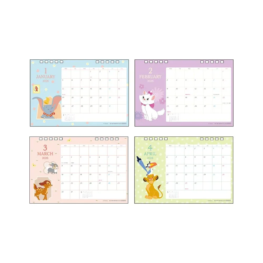 Sun-Star Stationery Disney 2026 Classic Desktop Calendar S8521549 - Image 2