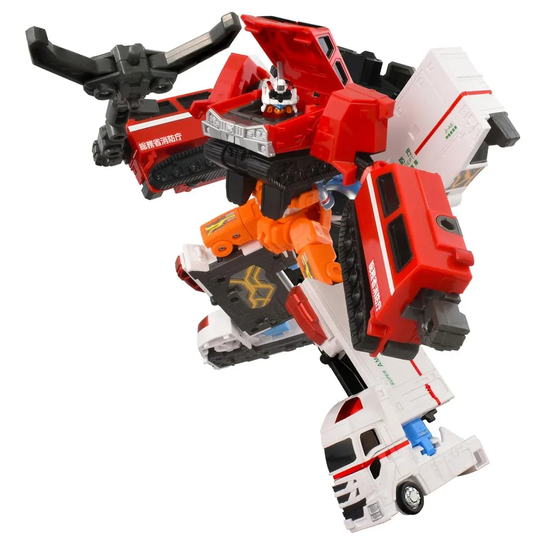 Takara Tomy Tomica Hyper Rescue Red Salamander & Super Ambulance DX Set Toy
