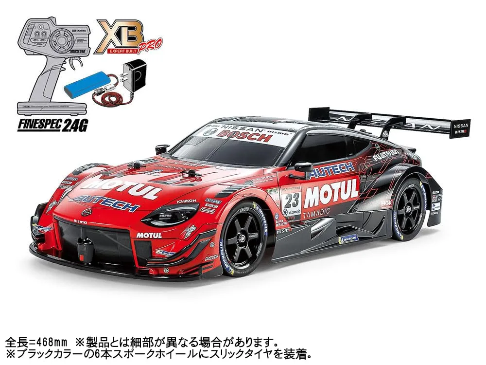 Tamiya 1/10 Scale RC Motul Autech Z TT-02 Chassis Pre-Painted Model 57939 - Image 2
