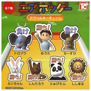 Toys Cabin Mini Air Hockey Acrylic Key Chain - Durable Portable Fun Accessory