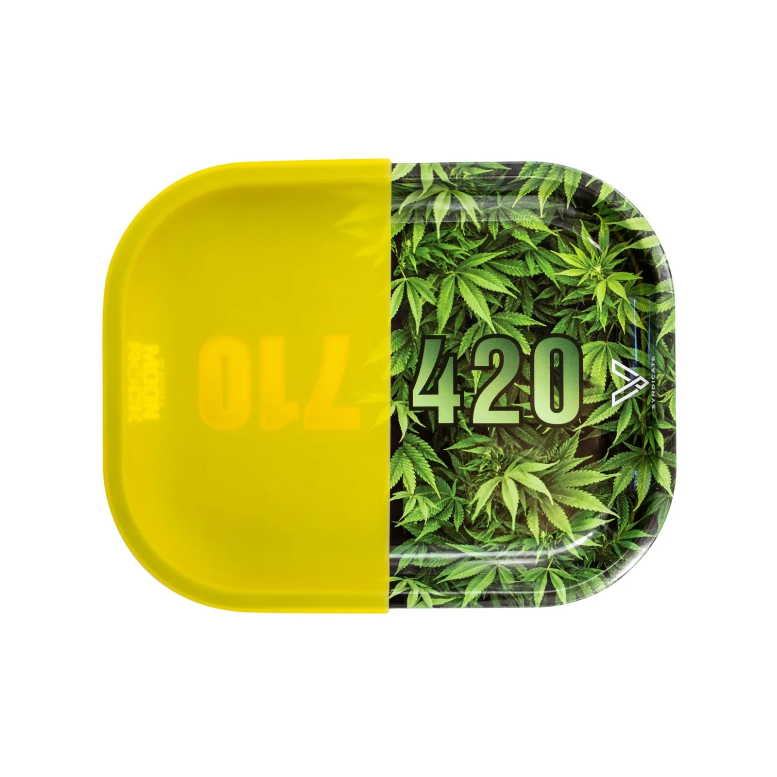 V Syndicate Moonrocks Hybrid Metal Rolling Tray w/ Dab Mat - Image 2
