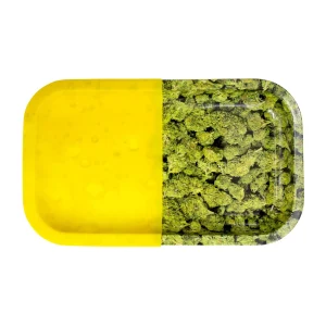 V Syndicate Oil n Buds Hybrid Metal Tray w/ Dab Mat - 11in