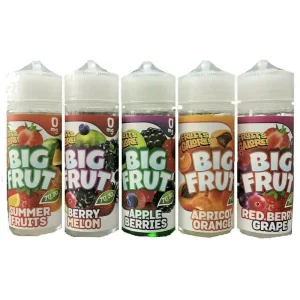 Vape Big Frut E Liquid Juice 70VG 30PG Premium Vape E-Liquid 0MG – 10 Flavours