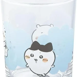 Yamaka Chiikawa Bee Flower Glass Tumbler 220ml Blue Japan